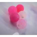 Ronde 8 - Agate de Feu givrée Fuchsia (10 pces)